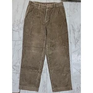Vintage Abercrombie & Fitch Corduroy Baggy Brown Denim Pants Mens 36x32
